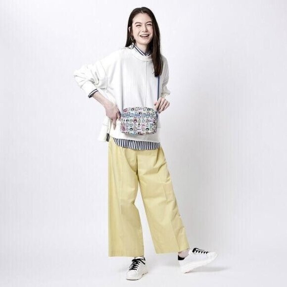 Lesportsac Osamu Goods Checkered Flag Crossbody Shoulder Bag Cute Gift - Picture 3 of 6